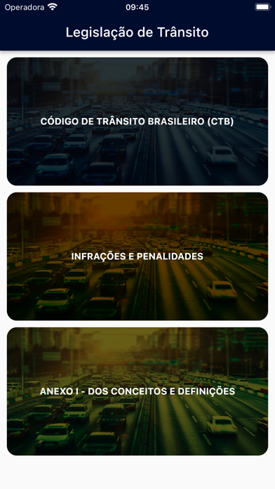 Legislação de Trânsito Screenshot