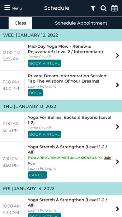 Dream Yoga Studio Screenshot