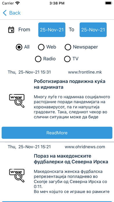 Pressclipping Screenshot