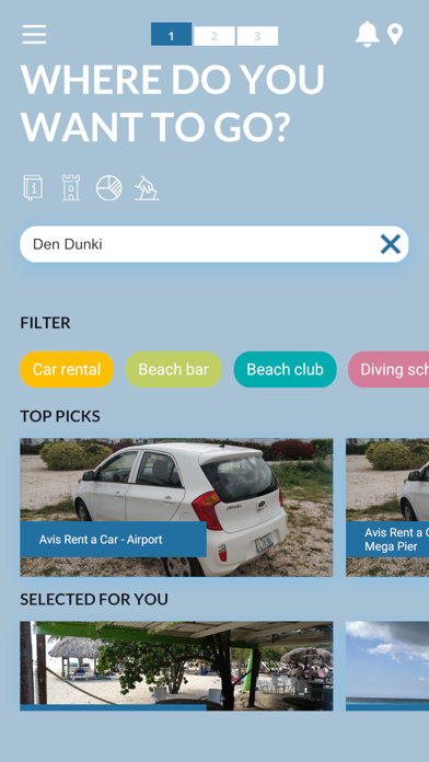 Curaçao travel app Screenshot