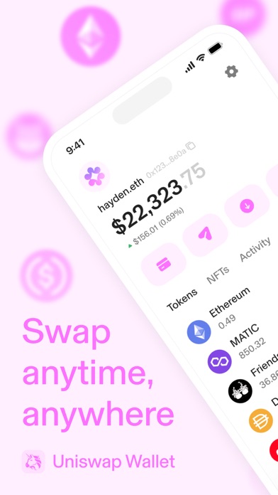 Uniswap: Crypto & NFT Wallet Screenshot