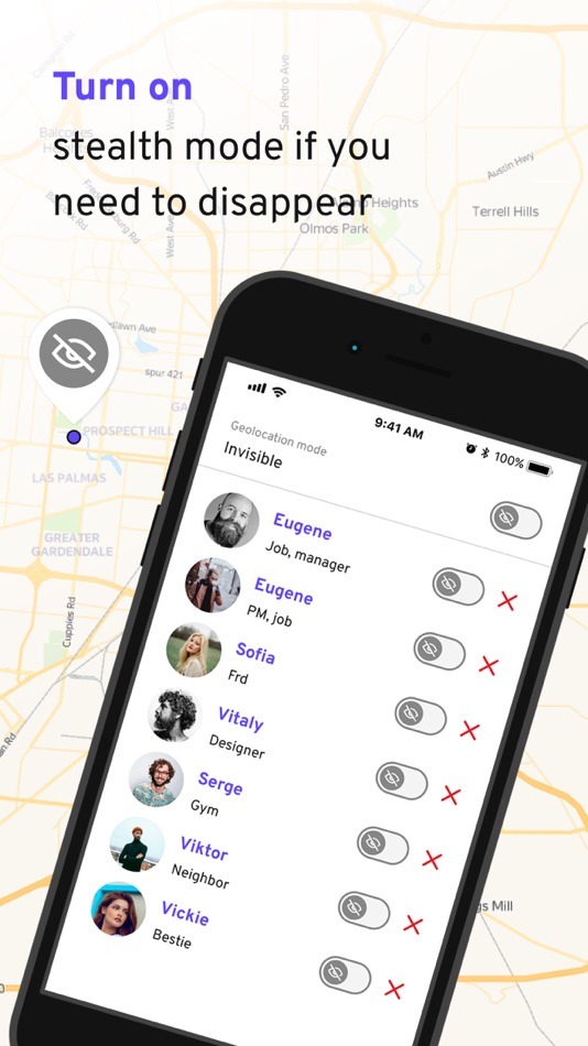 #4. On Map:Locate your friends GPS (iOS) 由: DD1 LLP