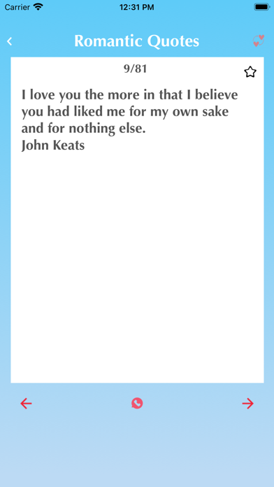 Romantic Love Quotes Greetings Screenshot