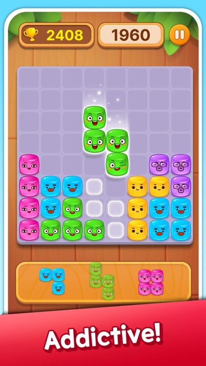 Jelly Block Puzzle: Funny Face screenshot-4