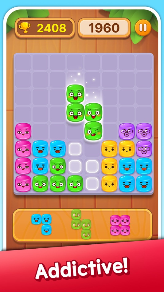 #5. Jelly Block Puzzle: Funny Face (iOS) By: BUZZ POWDER INC.