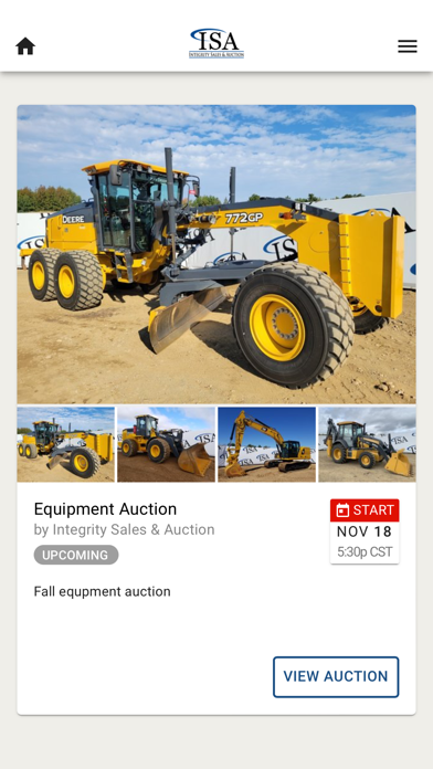 Integrity Sales & Auctions Screenshot