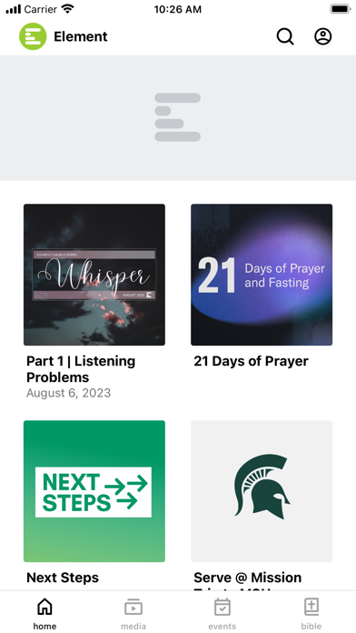 Element Church (MI) Screenshot