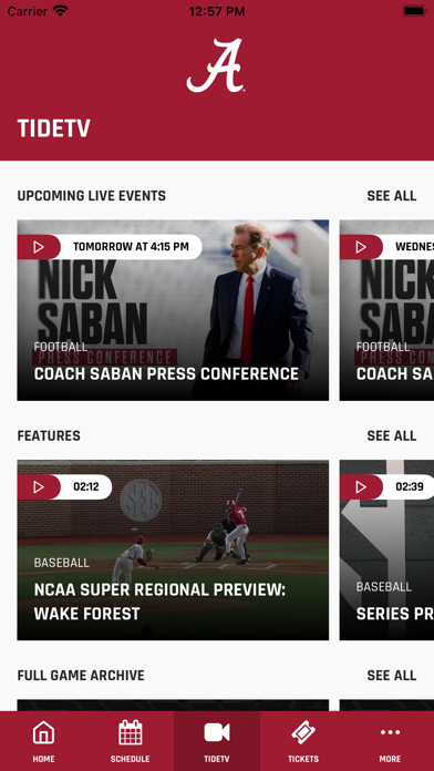 Alabama Crimson Tide Screenshot