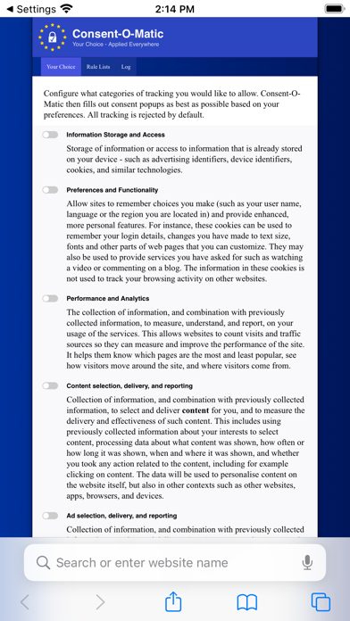 Consent-O-Matic Screenshot