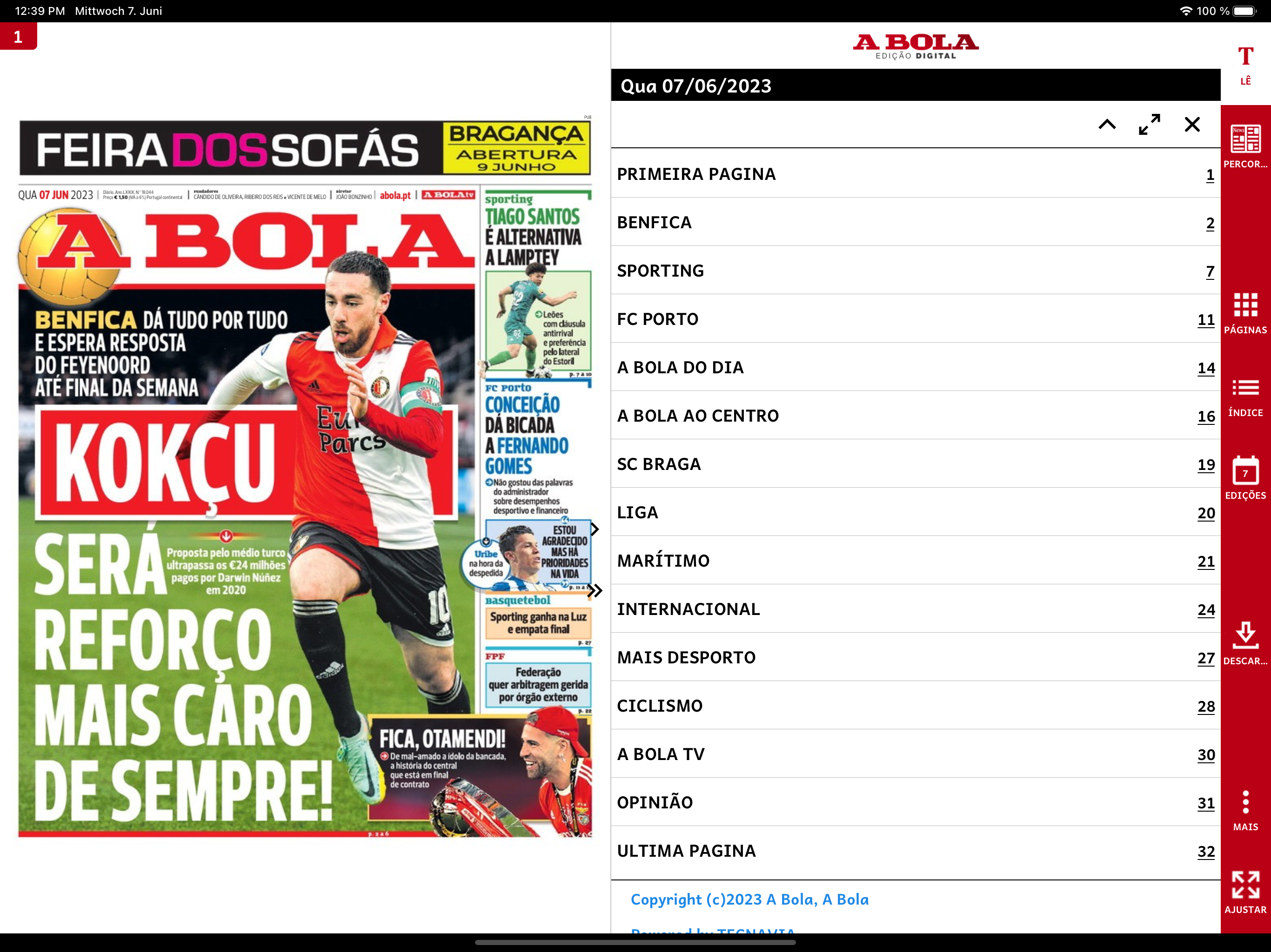 A BOLA – Edição Digital