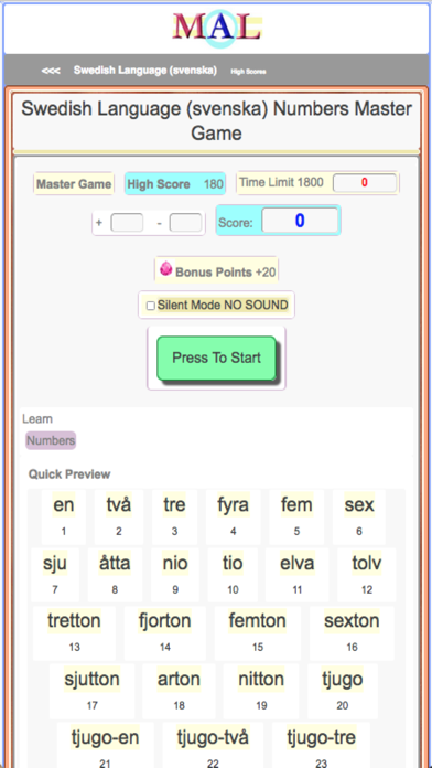 Swedish M(A)L Screenshot