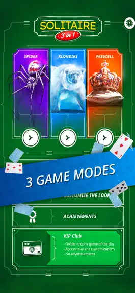 Game screenshot Solitaire 3 in 1 - Card Game apk