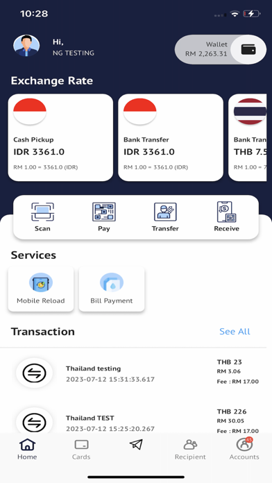 HomeRemit Screenshot