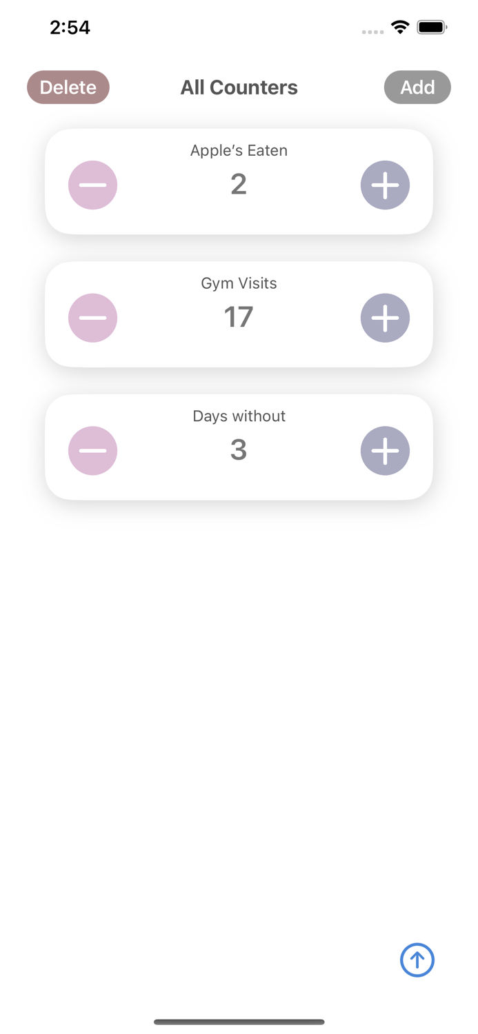 Reactive Tally Counter