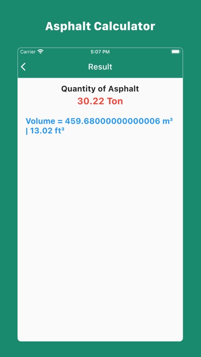 Screenshot #3 pour Asphalt Calculator - Hot Mix