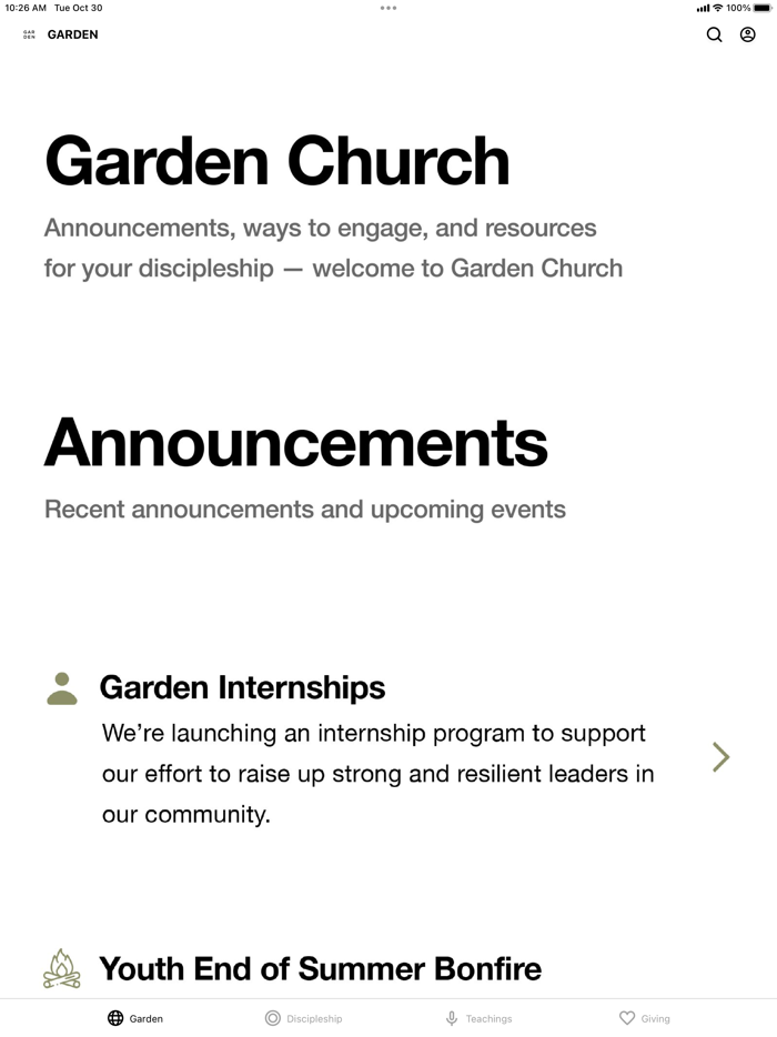 Garden Church