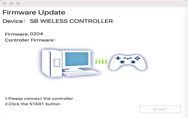 SB WIRELESS CONTROLLER app screenshot