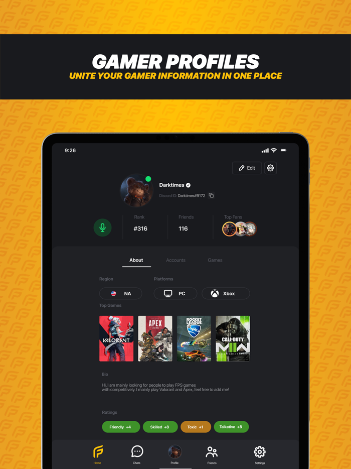 PlayerFinder LFG Chat and Play