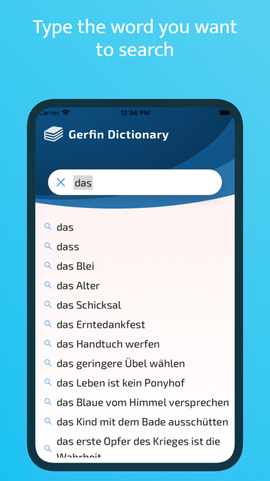 Gerfin Wörterbuch Screenshot