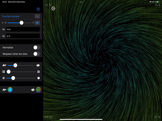 Vector Field: Particle Flow iPad screenshot 3 - Education app