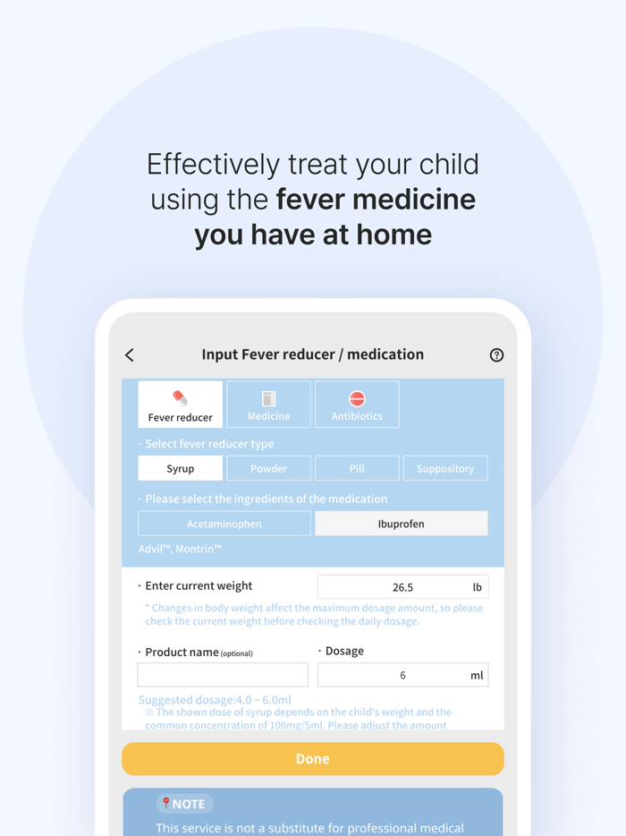 FeverCoach - For Childs Fever