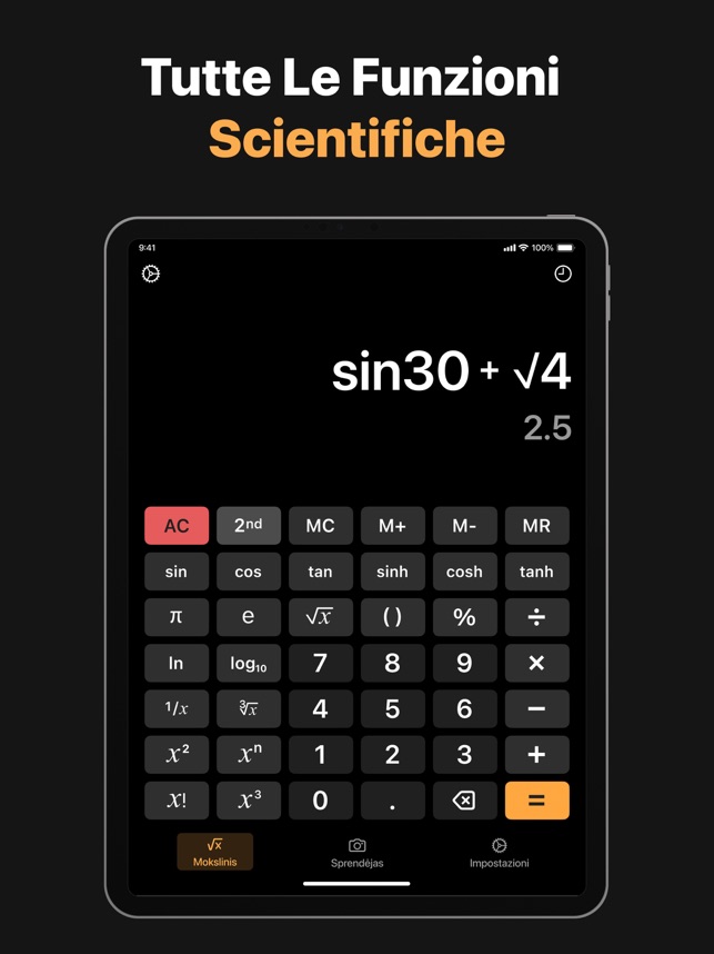 Calcolatrice Scientifica IA su App Store