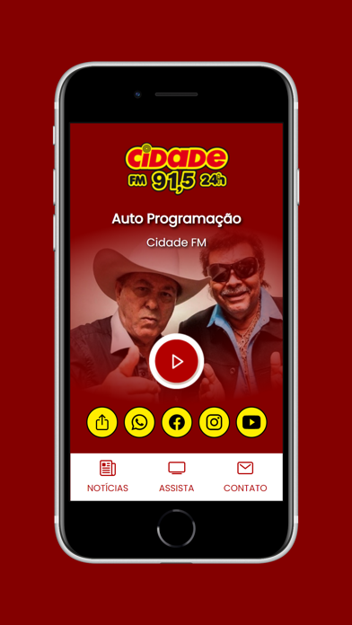 Cidade FM 91,5 MHz Screenshot