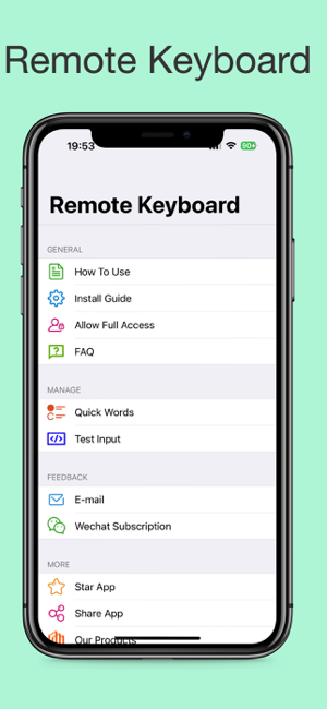 ‎Remote Keyboard Screenshot