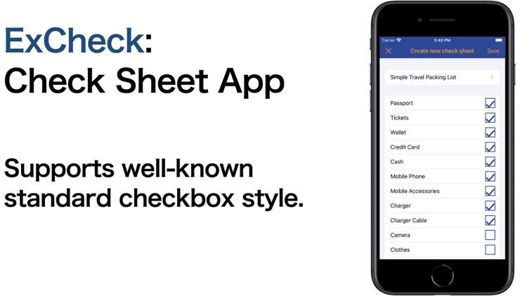 ExCheck - Create Check Sheets
