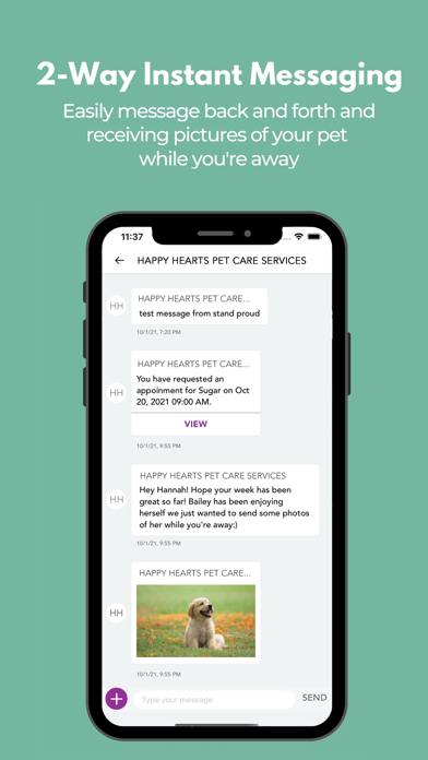 Happy Hearts Pet Care Services Screenshot
