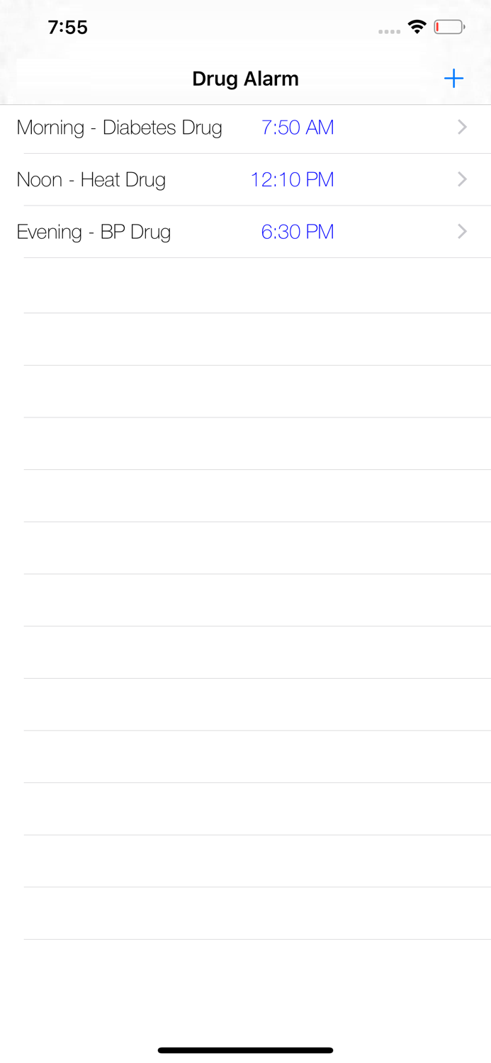 Drug Alarm Medication