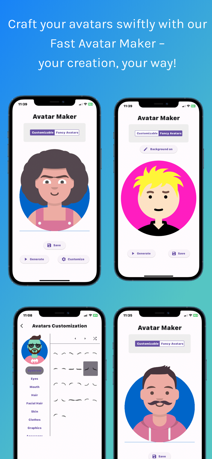 Avatar Maker - Customizable