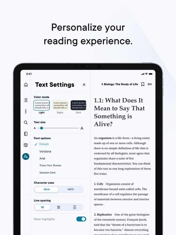 Reader+ iPad screenshot 6 - Education app