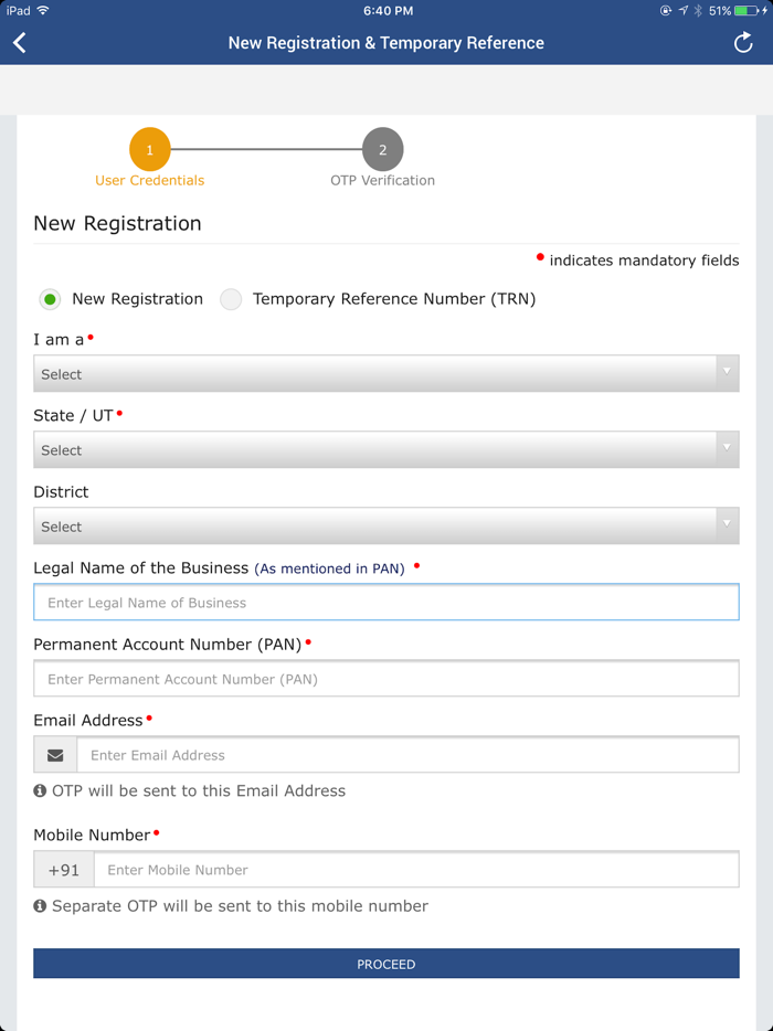 GST App - Search Verify and Save