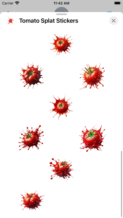 Screenshot #3 pour Tomato Splat Stickers