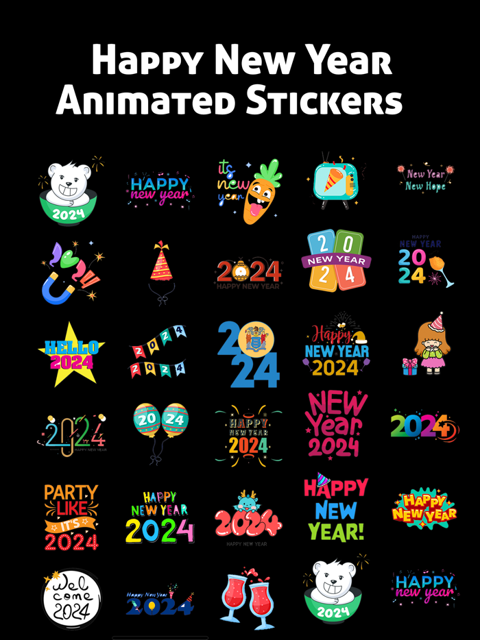 New Year HD Stickers
