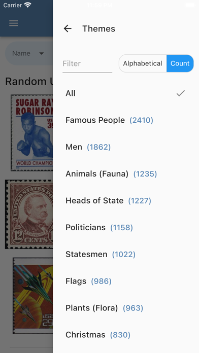 US Stamps Collecting Screenshot