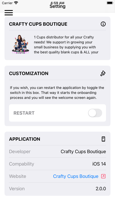 Crafty Cups Boutique Screenshot