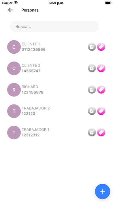 Agenda de servicios Screenshot
