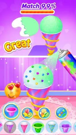 Game screenshot Snow Cone Coloring Match hack