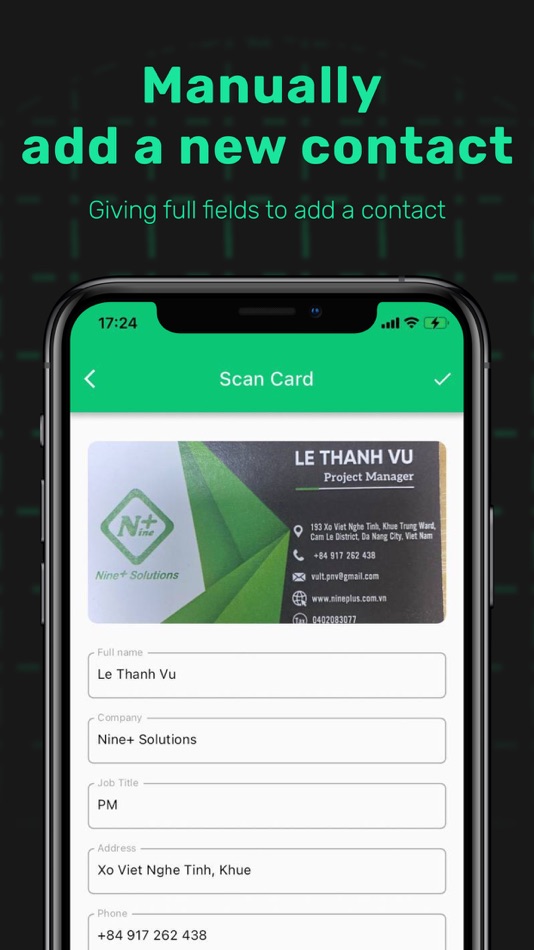 #3. Ez Visit Card Scanner (iOS) Podle: VU LE THANH