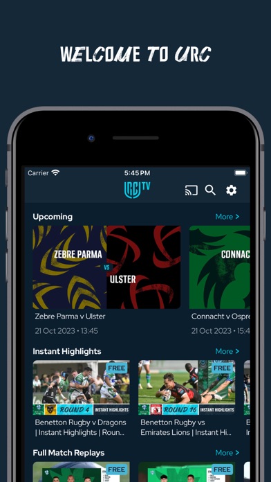 URC TV: Watch Live URC Rugby Screenshot
