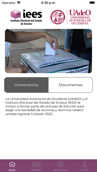 IEES Elecciones Juveniles Screenshot