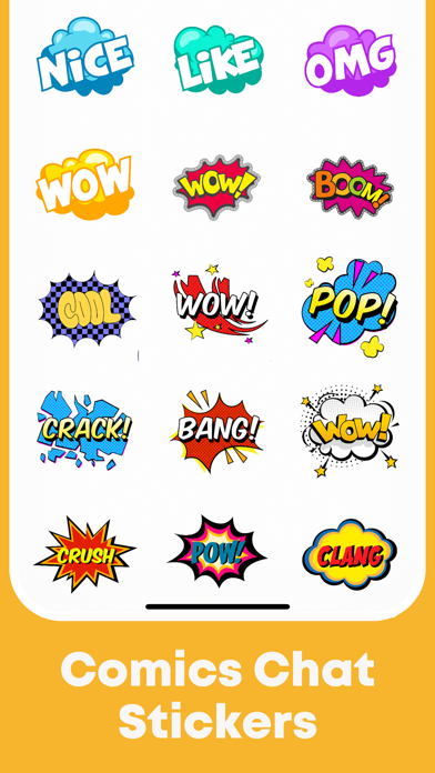 Screenshot #3 pour Comics Chat Stickers