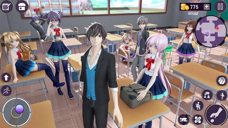 Anime High School Girl Sim screenshot-4