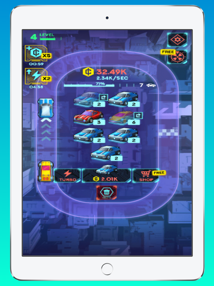 Merge Car Cyber Racers