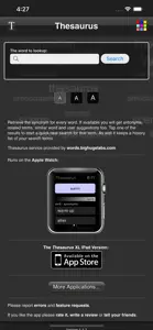 Thesaurus App screenshot #1 for iPhone