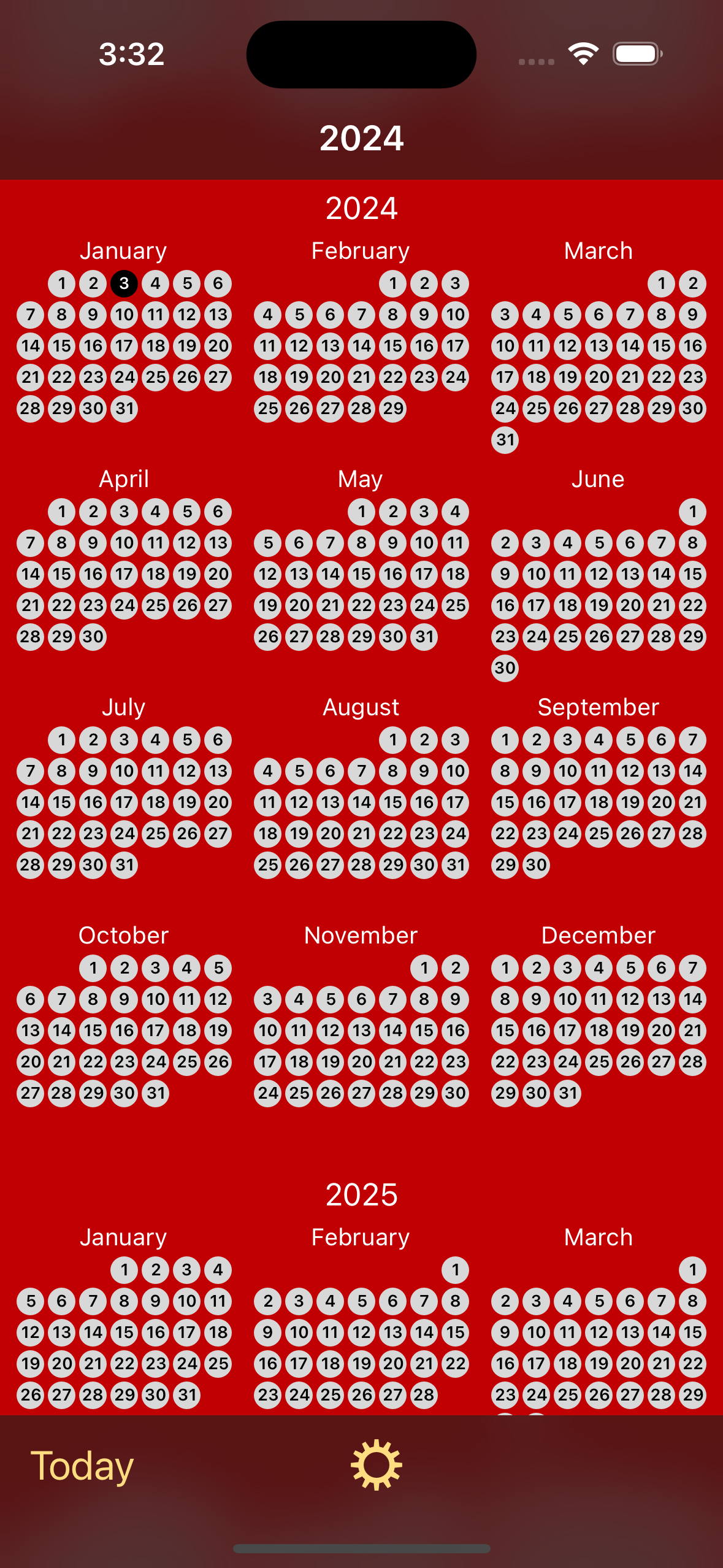 Color Calendar