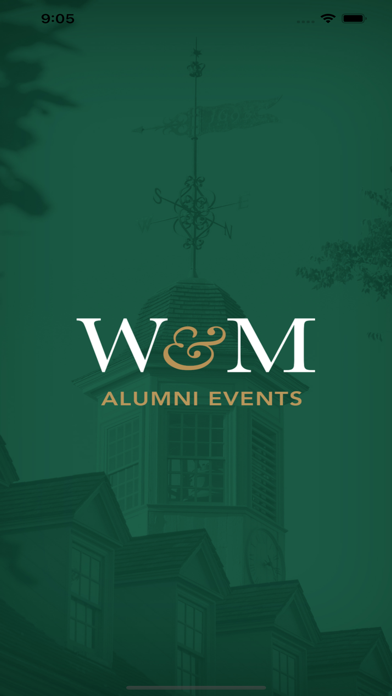 William & Mary Alumni Events Screenshot