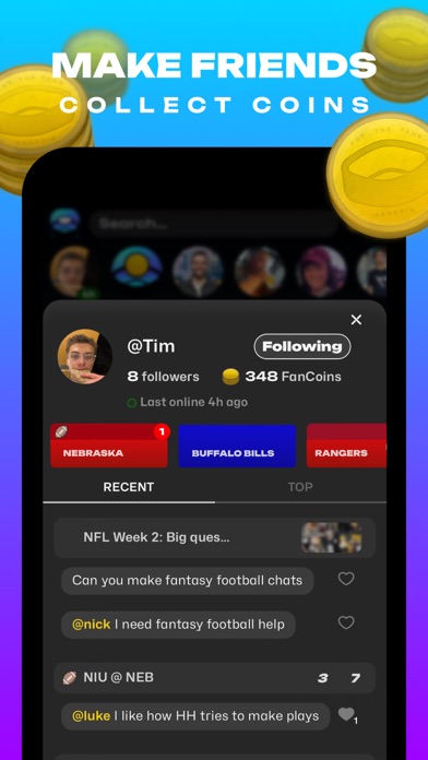 FanCave - Live Sports Chat Screenshot